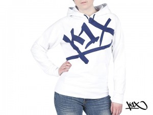 Mikina K1X Shorty At Large Tag white/navy