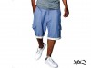 Kraťasy K1X Straight Up Cargo blue/white