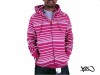 Mikina K1X Line Zipper red/white
