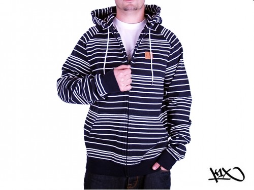 mikina-k1x-line-zipper-navy-white-